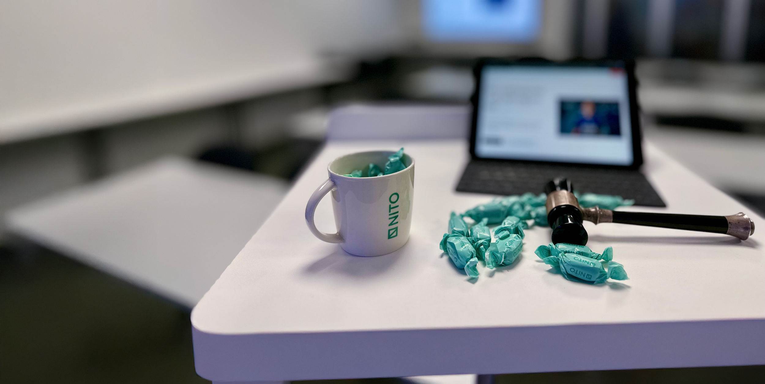 Årsmøtepodiet for NITO Østfold