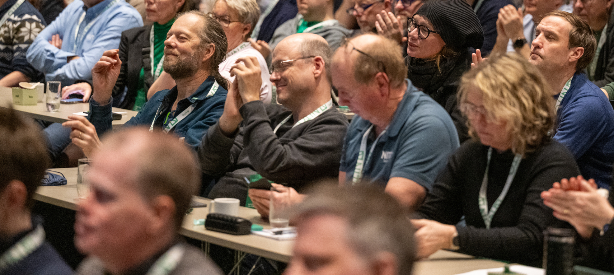 Bildet viser personer i salen under NITOs sentrale tariffkonferanse i 2025