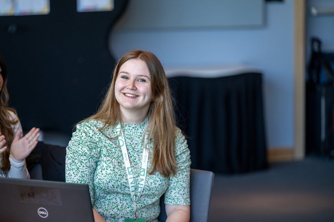 Sofie Strøm Olsen, student leader at NITO. Photo: Bjarne Krogstad