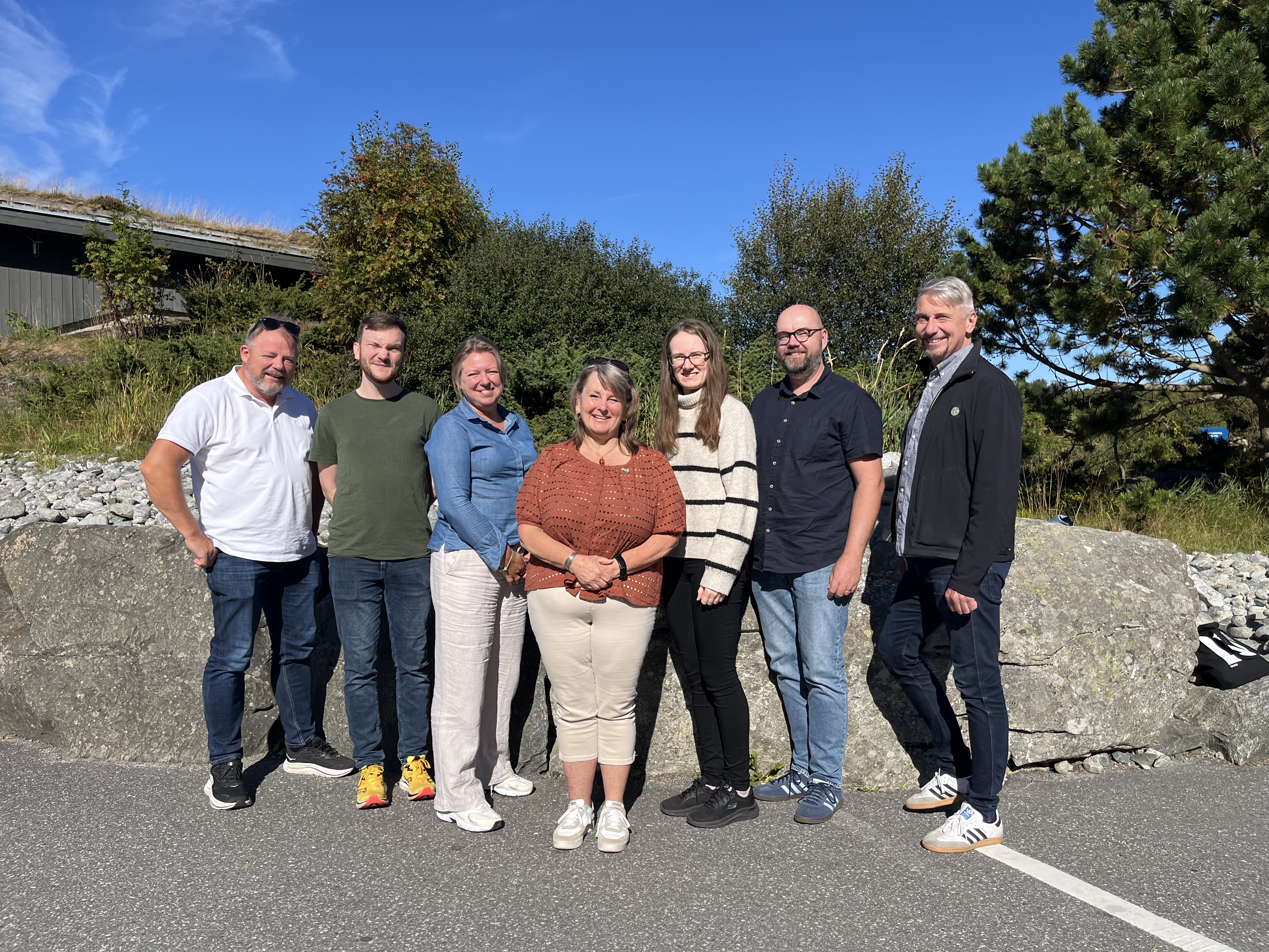 Avdelingsstyret i Rogaland (fra venstre): Sigve Eikeland, Sarah Gjerde Myhre, Morten Larsen, Karen Faa, Arnfinn Stens&oslash;, Siri S&aelig;grov Eiane, og Ekaterina Anderson 